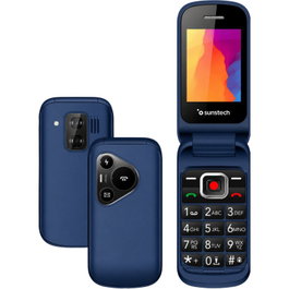 Sunstech CELT24 Teléfono Móvil con 4G LTE y Botón SOS, Azul